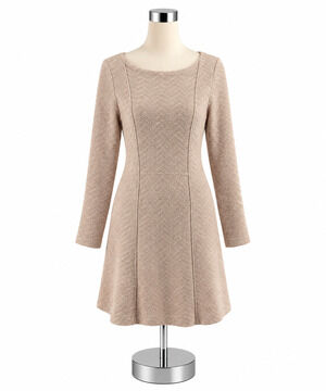 Saturday Sunday by Anthropologie Chevron Textured Sweater Dress Size Medium